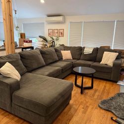 Large Dark Grey Sectional