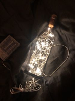Decor bottle lights up