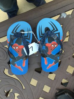 Kids spider man sandals