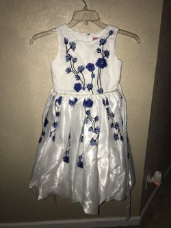 Blue/white dress