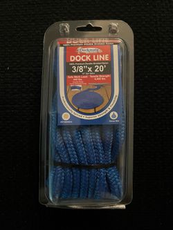 Dockmate by Overton's 3/8" x 20' Double Braided Nylon Dock Line
