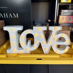 LOVE Marquee Light Up Decor
