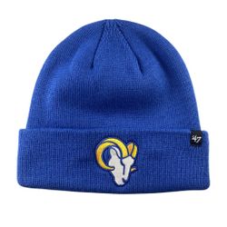 47 Brand NFL Los Angeles Rams Cuffed Knit Beanie Hat 