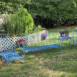 Vintage Wrought Iron Patio Set