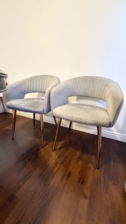 Elegant dining velvet chairs