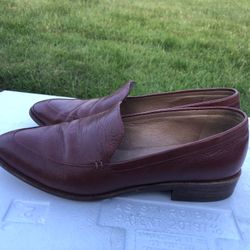 Madewell H2419 Women’s Brown Leather Penny Loafer Slip On Shoes Size 7.5