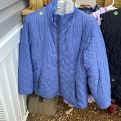blue jacket size large