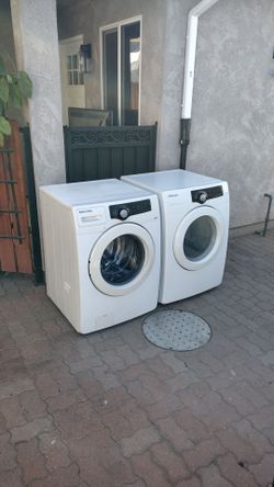 Washer and gas dryer