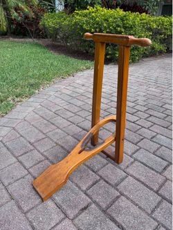 Antique wooden boot jack - made is England