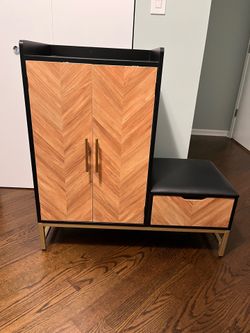 Shoe Cabinet with Seat