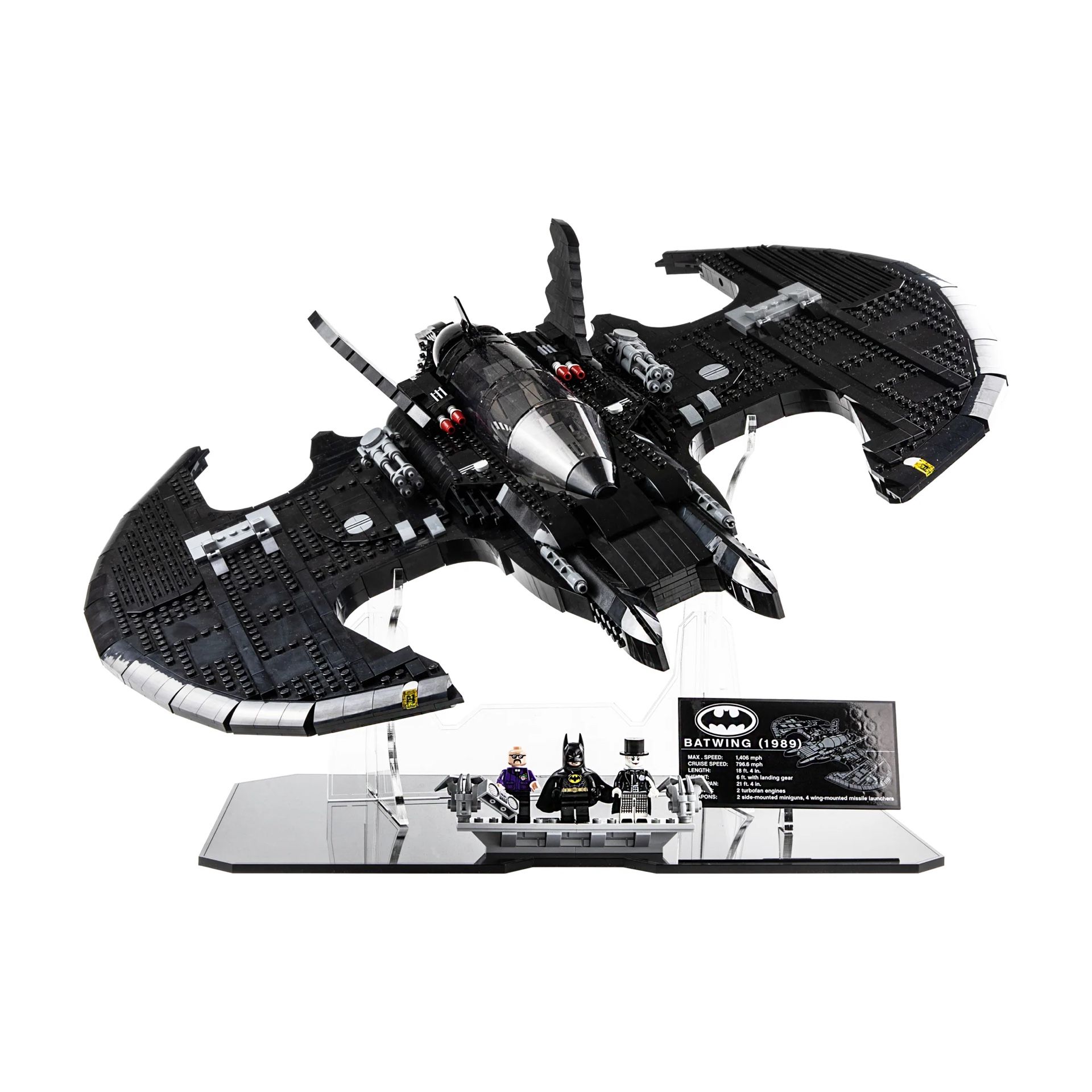 Lego Batman 1989 Batwing With Display stand
