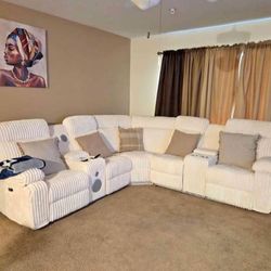 Electric Reclining Sectional Sofa 