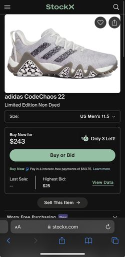 Limited Edition  Golf Shoes - Adidas CodeChaos 22 - Mens 11.5- Brand NEW