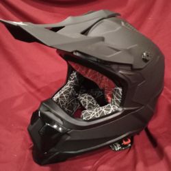 Youth/Adult Riding Helmet for Ebikes/BMX/Motocross, Large, Matte Black