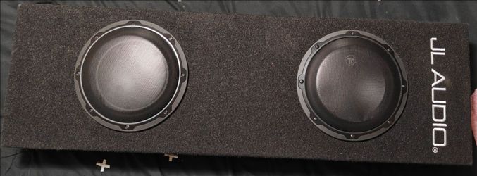 JL Audio 8" Enclosed Ported Box 2 8W3V3-4 Dual 2-Ohm Subwoofers