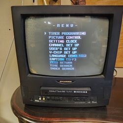 Sylvania TV \ VCR Combo
No remote 
Works great! 