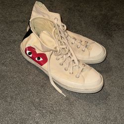 converse comes de garçons size 8.5 men’s 