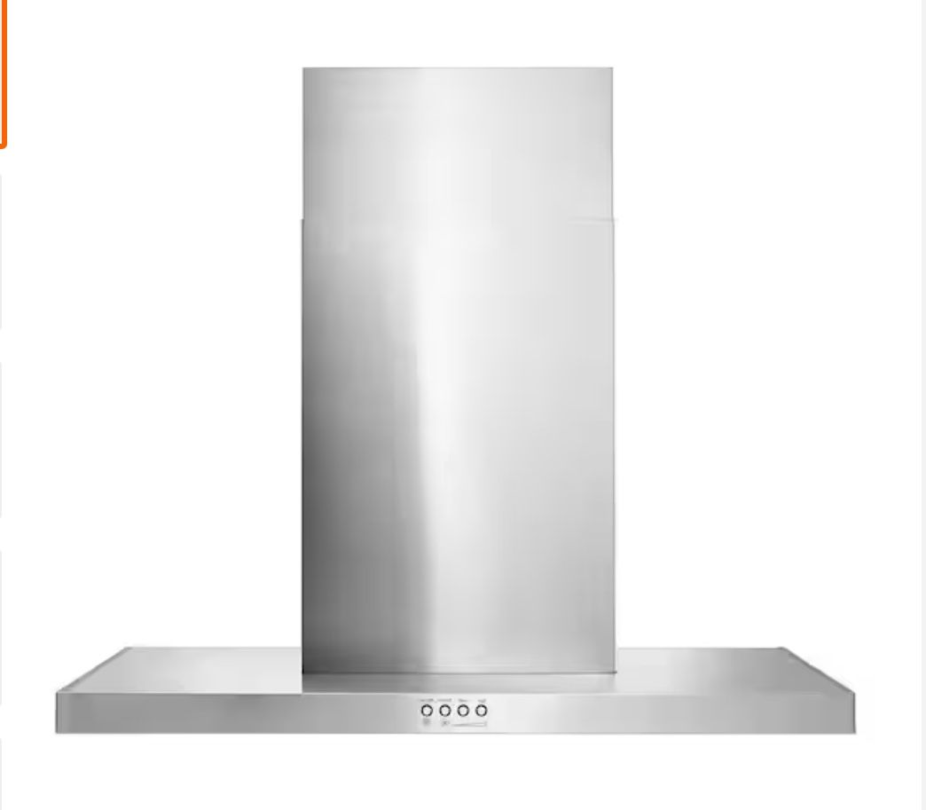30” Steel Wall Mount Flat Range Hood in Stainless Steel