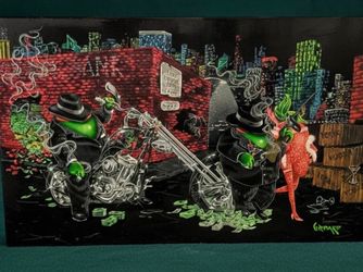 Michael Godard Signed Numbered Giclée "Gangster Olives" 288/350, 36x24