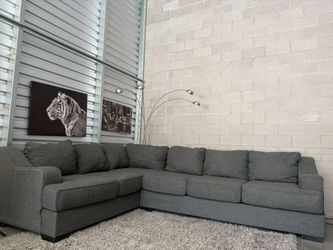 Large gray sectional- free delivery