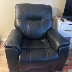 Glider Leather Power Recliner 