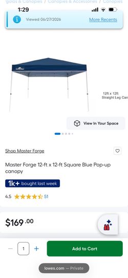 Brand new 12x12 canopy