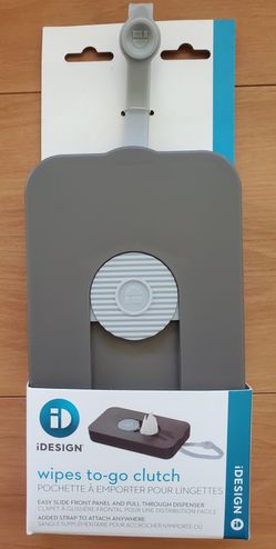 Wipes To-Go Clutch (Gray or White)