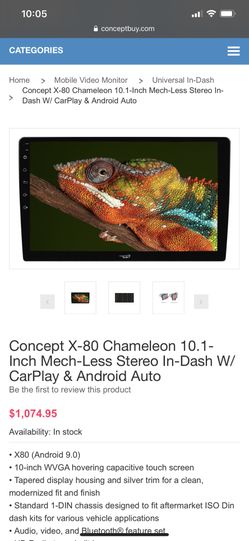 Silverado truck deck tablet radio chameleon 10.1