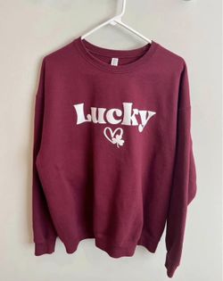Unisex Size XL “Lucky” Crewneck Sweatshirt, NEW