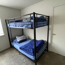 Metal Twin Bunk Bed 