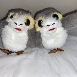 2 DISNEY STAR WARS GALAXY EDGE TALKING TODDLER PORG MINI NO MAGNETIC SHOULDER PLUSH