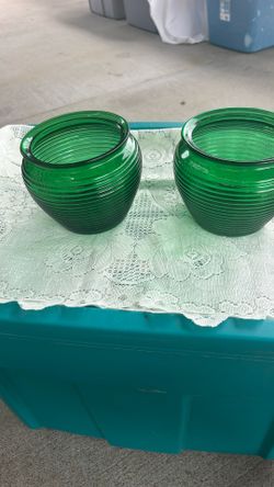 Vintage Green Pottery