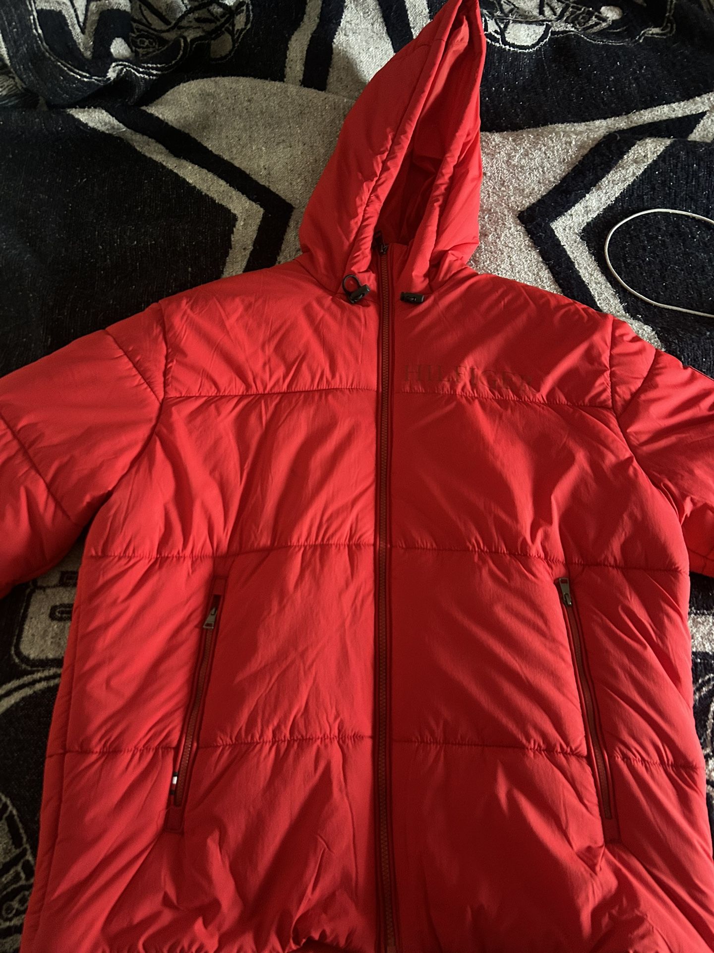 Tommy Hilfiger Puffer Jacket Lg Red