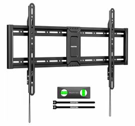 Heavy Duty Fixed TV Wall Mount for 43–95 Inch TVs, 1.1" Ultra Slim Low Profile Bracket