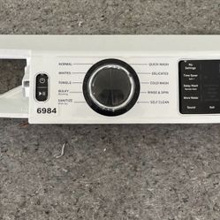 GE WASHER CONTROL PANEL ASSEMBLY W/BOARD PART# 308D1567G015 M22118F2597