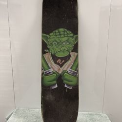 Skateboard Deck 32” x 8.5” Yoda Graphic – Heavy Wear – Deck Only