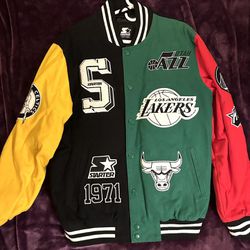 NBA Vintage Black Label Starter Varsity Jacket 