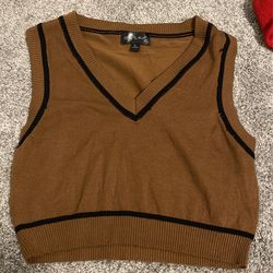 brown vest