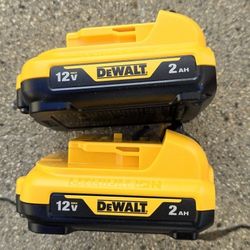Dewalt 12v Batteries 2.0 Ah Brand New