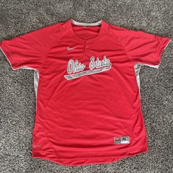 MENS NIKE OHIO STATE OSU BASEBALL JERSEY SIZE XL