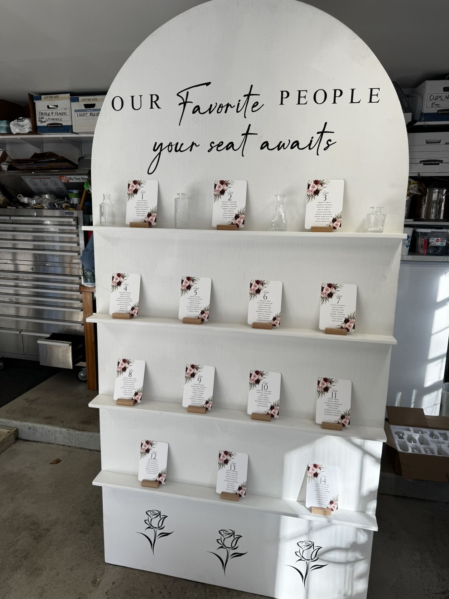 Beautiful Seating Chart Board