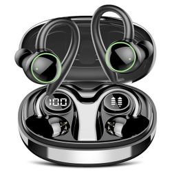 Black Wireless Earbuds 