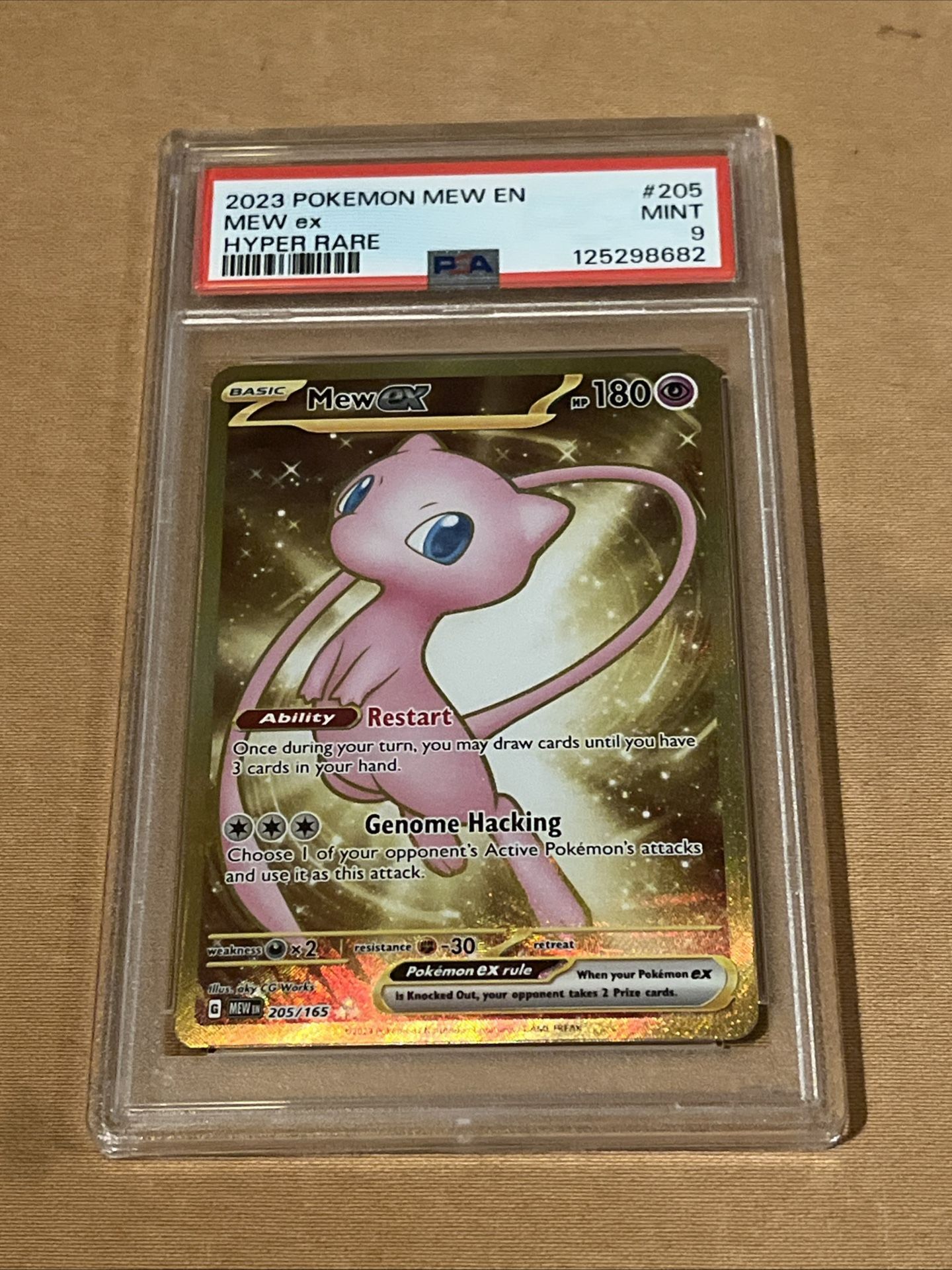 PSA 9 Mint - 2023 Pokémon Scarlet & Violet EN-151 205/165 MEW EX Hyper Rare
