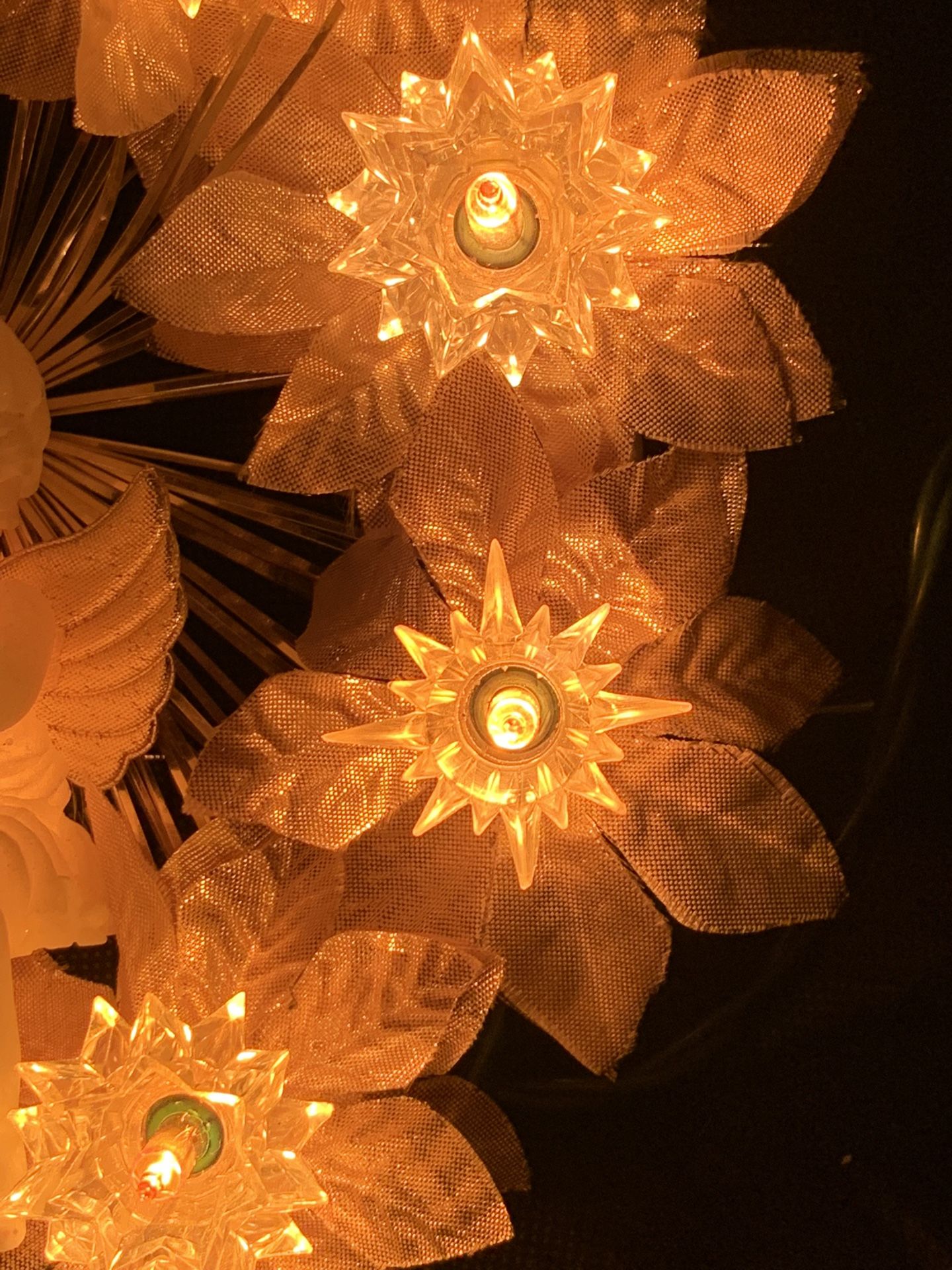 Vintage Cherub Lighted Tree Topper