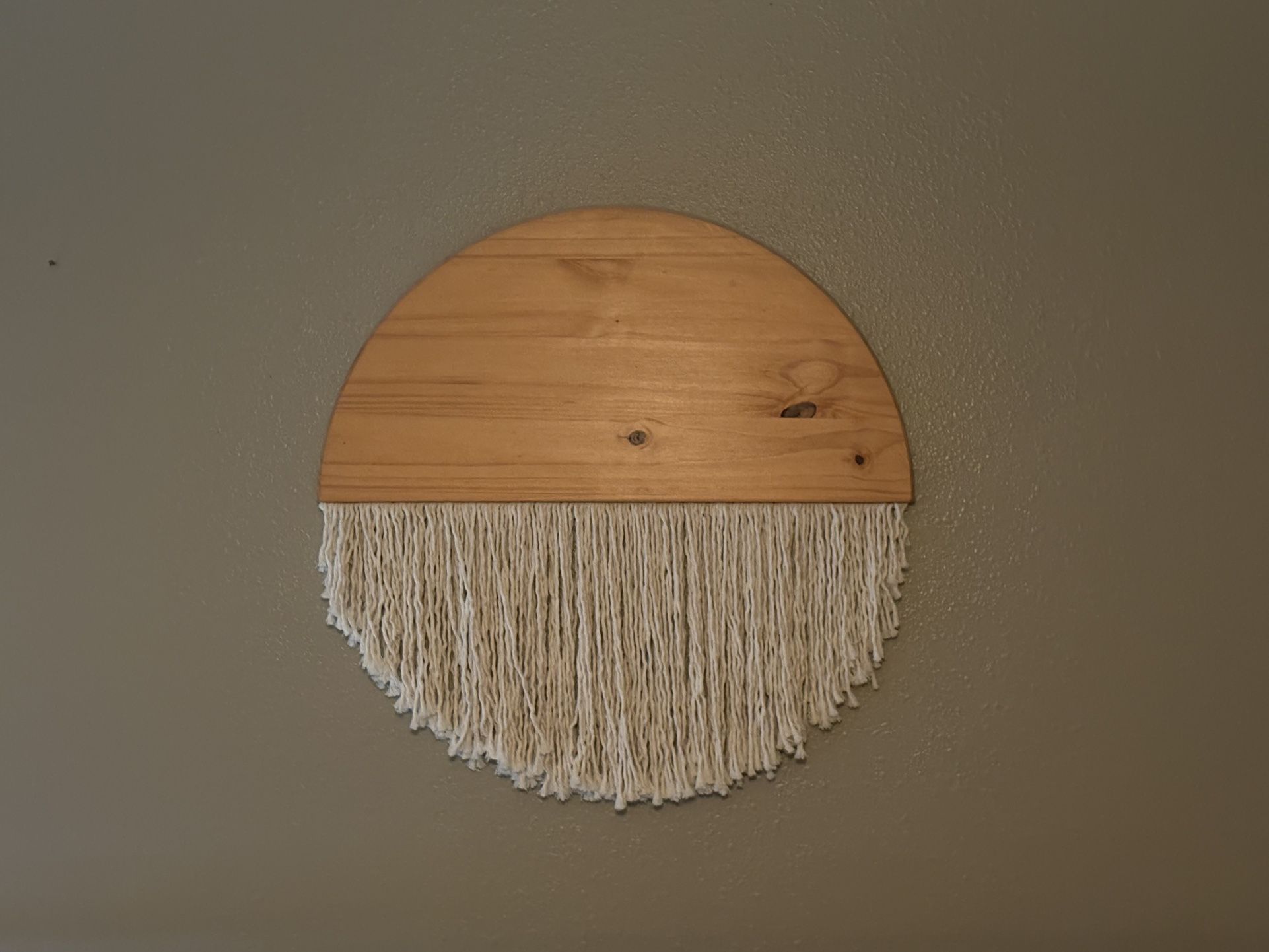 Wooden Macrame Decoration