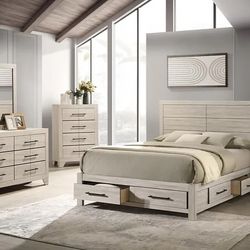 Bedroom set 4cp Queen Ozias 🔥💚🔥💚 (no Chest) 