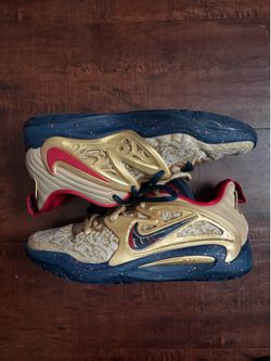 NIKE KD 15 OLYMPIC GOLD BASKETBALL SHOES