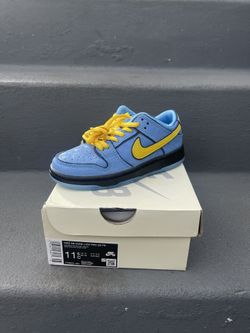 Power Puff Girls Blue Sb Dunks,11.5 C