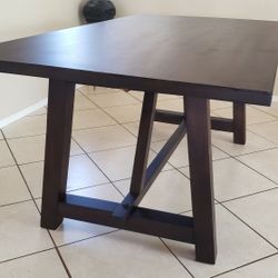 ASHLEY ESPRESSO DINING TABLE    
