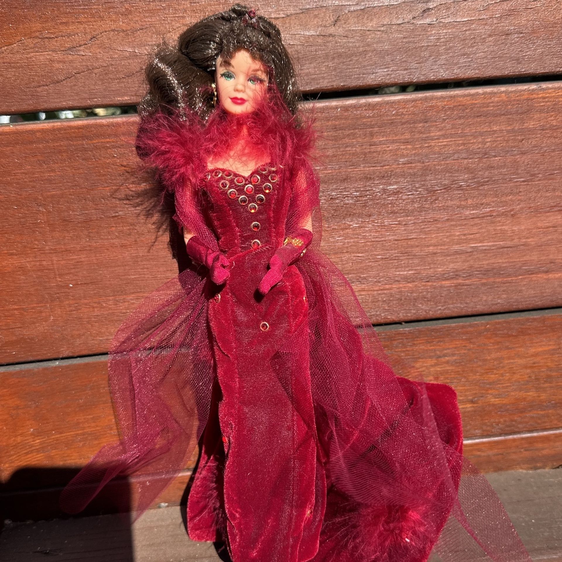 scarlett o'hara barbie red dress Vintage 1994 Gone hair decoration Scarlett O'Hara Barbie : r/Barbie